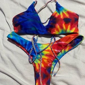 Rainbow zaful bathing suit